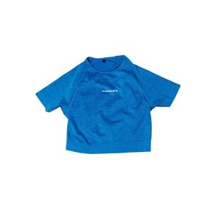 Alphalete Aqua Blue Crop Top‎ Size Small
